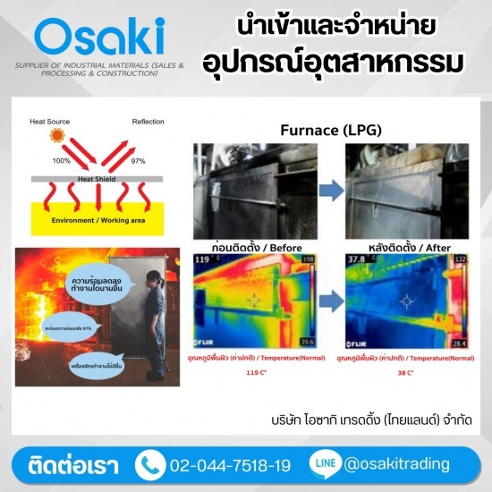 บริษัทจัดหาอุปกรณ์อุตสาหกรรม - จำหน่ายแผ่นอลูมิเนียมสะท้อนความร้อน(Heat shield sheet)